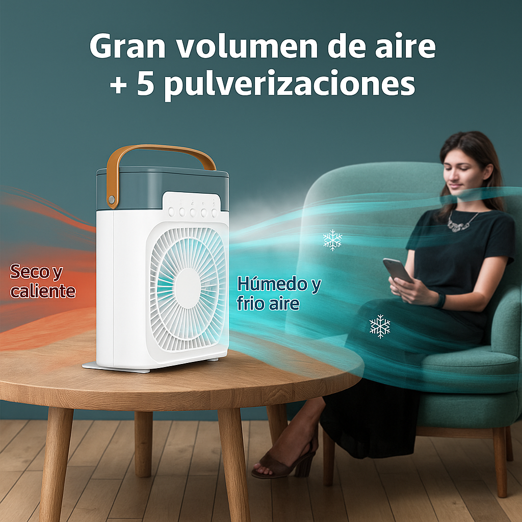 Ventilador Humidificador Aromatizante